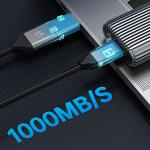 Rack extern SSD Baseus OricoAM2C3-G2, 10Gbps, 4TB, SATA, M.2, NVMe, USB-C 3.2, Gri 5 - lerato.ro