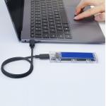 Rack extern SSD Baseus Orico TCM2-C3, 10Gbps, 8TB, SATA, M.2, NVMe, USB 3.1 Gen2, Albastru 3 - lerato.ro