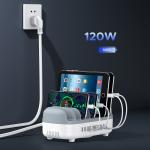 Statie de incarcare 10 in 1 Orico DUK-10P-V1, PD 120W, 2.4A, 10x USB-A, Alb 5 - lerato.ro