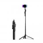 Selfie stick cu trepied Orico SPM215, Filet 1/4 inch, Rotire 360 grade, Telecomanda Bluetooth 5.2, Lungime maxima 215cm, Negru 2 - lerato.ro