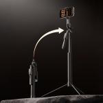 Selfie stick cu trepied Orico SPM170, Filet 1/4 inch, Telecomanda Bluetooth 5.2, Lungime maxima 177cm, Negru 3 - lerato.ro