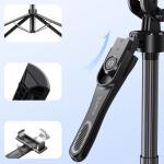 Selfie stick cu trepied Orico SPN185, Filet 1/4 inch, Rotire 360 grade, Telecomanda Bluetooth 5.2, Lungime maxima 185cm, Negru 14 - lerato.ro