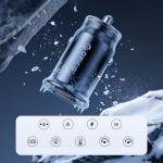 Incarcator auto PowerMini, PD 30W, 3A, 1x USB-C, 1x USB-A, Fast Charging, Negru 9 - lerato.ro
