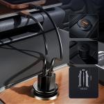 Incarcator auto PowerMini, PD 30W, 3A, 1x USB-C, 1x USB-A, Fast Charging, Negru 11 - lerato.ro