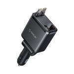 Incarcator auto Orico Twin Reach, PD 45W, 3A, 1x USB-C, 1x USB-A, 2x Cablu USB-C, Fast Charging, Negru 2 - lerato.ro