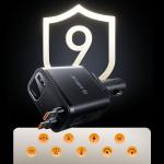 Incarcator auto Orico Twin Reach, PD 45W, 3A, 1x USB-C, 1x USB-A, 2x Cablu USB-C, Fast Charging, Negru 14 - lerato.ro