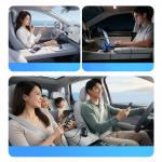 Incarcator auto Orico HyperDrive, PD 165W, 5A, 2x USB-C, 1x USB-A, Fast Charging, Iluminare LED, Negru 11 - lerato.ro