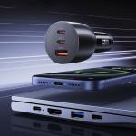 Incarcator auto Orico PowerLink, PD 165W, 5A, 2x USB-C, 1x USB-A, Fast Charging, Negru 7 - lerato.ro