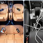 Incarcator auto Orico ChargeClip, PD 108W, 3A, 4x USB-C / 30W, 2x USB-A / 18W, Lungime cablu 1.5m, Negru 6 - lerato.ro