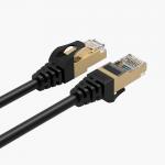 Cablu retea Orico PUG-C7, Cat. 7, Mufat 2xRJ45, Lungime 50 cm, 10Gbps, Negru 4 - lerato.ro