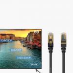 Cablu retea Orico PUG-C7, Cat. 7, Mufat 2xRJ45, Lungime 50 cm, 10Gbps, Negru 11 - lerato.ro