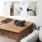 Prelungitor pentru interior Orico AP3, 2 prize, 2xUSB-A / 18W, 1xUSB-C / 20W, 2500W, 10A, Lungime cablu 1.53m, Negru 4 - lerato.ro