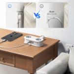 Prelungitor pentru interior Orico AP3, 2 prize, 2xUSB-A / 18W, 1xUSB-C / 20W, 2500W, 10A, Lungime cablu 1.53m, Alb 6 - lerato.ro