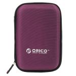 Organizator multifunctional Orico PHD-25 pentru HDD 2.5 inch si alte accesorii, 140 × 90 × 25 mm, EVA, Mov 2 - lerato.ro