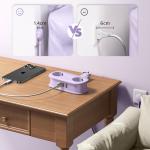 Prelungitor pentru interior Orico AP3, 2 prize, 2xUSB-A / 18W, 1xUSB-C / 20W, 2500W, 10A, Lungime cablu 1.53m, Mov 3 - lerato.ro