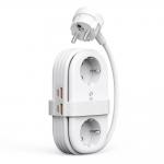 Prelungitor pentru interior Orico AP3, 2 prize, 2xUSB-A / 18W, 1xUSB-C / 20W, 2500W, 10A, Lungime cablu 1.53m, Alb 2 - lerato.ro