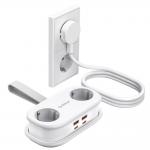 Prelungitor pentru interior Orico AP3, 2 prize, 2xUSB-A / 18W, 1xUSB-C / 20W, 2500W, 10A, Lungime cablu 1.53m, Alb 3 - lerato.ro
