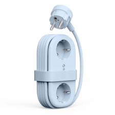 Prize si intrerupatoare smart, Prelungitor pentru interior Orico AP3, 2 prize, 2xUSB-A / 18W, 2xUSB-C / 65W, 2500W, 10A, Lungime cablu 1.53m, Albastru, lerato.ro