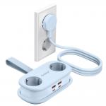 Prelungitor pentru interior Orico AP3, 2 prize, 2xUSB-A / 18W, 2xUSB-C / 65W, 2500W, 10A, Lungime cablu 1.53m, Albastru 3 - lerato.ro