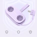 Prelungitor pentru interior Orico AP3, 2 prize, 2xUSB-A / 18W, 2xUSB-C / 65W, 2500W, 10A, Lungime cablu 1.53m, Mov 4 - lerato.ro