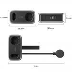 Prelungitor pentru interior Orico AP3, 2 prize, 2xUSB-A / 18W, 2xUSB-C / 65W, 2500W, 10A, Lungime cablu 1.53m, Negru 5 - lerato.ro