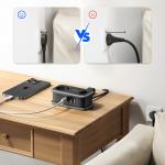 Prelungitor pentru interior Orico AP3, 2 prize, 2xUSB-A / 18W, 2xUSB-C / 65W, 2500W, 10A, Lungime cablu 1.53m, Negru 7 - lerato.ro