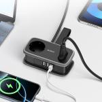 Prelungitor pentru interior Orico AP3, 2 prize, 2xUSB-A / 18W, 2xUSB-C / 65W, 2500W, 10A, Lungime cablu 1.53m, Negru 8 - lerato.ro