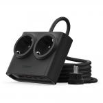 Prelungitor pentru interior Orico PDC25, 2 prize, 2xUSB-A / 22.5W, 2xUSB-C / 25W, 2500W, 10A, Lungime cablu 1.6m, Negru 2 - lerato.ro