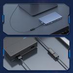 Adaptor USB-C tata la USB-A mama Orico CAF31 OTG, 60W, 10Gbps, Lungime 1m, Negru 5 - lerato.ro