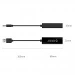 Adaptor de retea extern Orico UTJ-U3, USB-A 3.0 la RJ45 mama, Viteza de pana la 1000 Mbps, 10cm, Negru 4 - lerato.ro