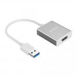Adaptor video USB-A la HDMI Orico UTH, 13,5cm, Full HD, Lungime 15cm, Silver 2 - lerato.ro