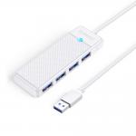 Adaptor Hub 4-in-1 Orico PAPW4A-U3, USB-A la 4x USB-A 3.0, 5 Gb/s, Lungime cablu 1m, Alb 2 - lerato.ro