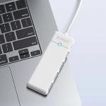 Adaptor Hub 4-in-1 Orico PAPW4A-C3, USB-C la 4x USB-A 3.0, 5 Gb/s, Lungime cablu 1m, Alb 7 - lerato.ro