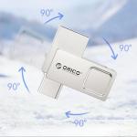 Memorie USB Orico U301, 64GB, USB 3.2 Gen 1, USB-C / USB-A, Silver 6 - lerato.ro