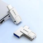 Memorie USB Orico U301, 128GB, USB 3.2 Gen 1, USB-C / USB-A, Silver 3 - lerato.ro