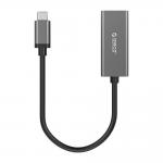 Adaptor de retea extern Orico XC-R45-V1, USB-C tata la RJ45 mama, Viteza de pana la 1000 Mbps, Lungime cablu 15cm, Negru 4 - lerato.ro