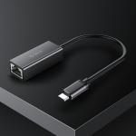 Adaptor de retea extern Orico XC-R45-V1, USB-C tata la RJ45 mama, Viteza de pana la 1000 Mbps, Lungime cablu 15cm, Negru 8 - lerato.ro