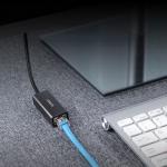 Adaptor de retea extern Orico XC-R45-V1, USB-C tata la RJ45 mama, Viteza de pana la 1000 Mbps, Lungime cablu 15cm, Negru 11 - lerato.ro
