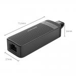Adaptor de retea extern Orico UTK-U3, USB-A 3.0 tata la RJ45 mama, Viteza de pana la 1000 Mbps, Lungime cablu 7.5cm, Negru 6 - lerato.ro