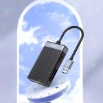 Adaptor card reader Orico CL4D-A3, USB-A la microSD / SD / CF / MS, 5 Gb/s, Lungime cablu 15cm, Black / Silver 6 - lerato.ro