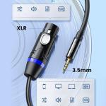 Cablu audio Orico AXKF, Jack 3.5 mm tata la XLR mama, 5m, Negru 5 - lerato.ro