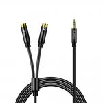 Cablu audio Orico AXRF, Jack 3.5 mm tata la 2x RCA mama, 5m, Negru 2 - lerato.ro