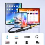 Cablu audio Orico AXRF, Jack 3.5 mm tata la 2x RCA mama, 5m, Negru 7 - lerato.ro