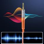 Cablu audio Orico AXRF, Jack 3.5 mm tata la 2x RCA mama, 3m, Portocaliu 4 - lerato.ro