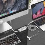Adaptor video / audio Orico PTAV, USB-C la VGA mama / Jack 3.5 mama, Full HD, 15cm, Silver 14 - lerato.ro
