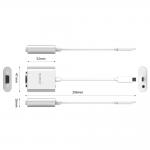 Adaptor video / audio Orico PTAV, USB-C la VGA mama / Jack 3.5 mama, Full HD, 15cm, Silver 5 - lerato.ro