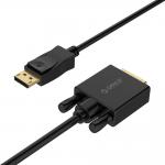 Cablu video Orico XD-DTD, DisplayPort tata la DVI tata, Full HD / 60Hz, 2m, Negru 3 - lerato.ro