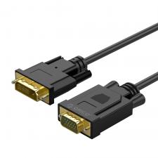 Televizoare si Sisteme Audio, Cablu video Orico XD-DITV, DVI 24+1 tata la VGA tata, Full HD, 5m, Negru, lerato.ro