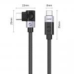 Cablu pentru incarcare si transfer de date Orico CW240, 2x USB-C, 240W, 5A, 480 Mbps, 2m, Negru 3 - lerato.ro