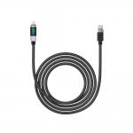 Cablu pentru incarcare si transfer de date Orico LDC2L, USB-C la Lightning, 29W, 3A, 480Mbps, Afisaj LED, 1.5m, Negru 4 - lerato.ro